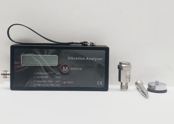 Vibrometro piezoelettrico dell'affissione a cristalli liquidi Digital del sensore del trasduttore tenuto in mano