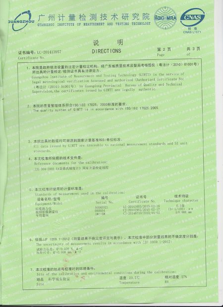 Porcellana HUATEC GROUP CORPORATION Certificazioni