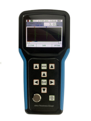 Spessimetro ultrasonico ad alta frequenza 5MHz alimentato dalla batteria di 4*1.5V aa per la misura precisa