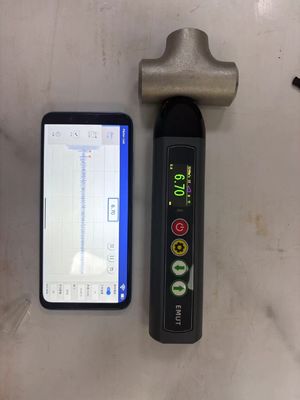 Una scansione B scansione EMAT Air Coupling Ultrasonic Spessore Gauge con superficie ad alta temperatura