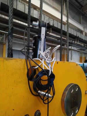 Rivelatore ultrasonico del difetto della corda d'acciaio dell'apparecchiatura di collaudo del metallo del cavo metallico dell'elevatore HRD-150