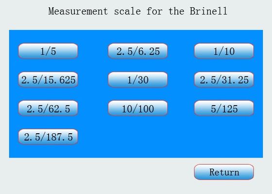 Attrezzatura di prova di durezza Brinell di HBRV-187.5DX Knoop 2.5X
