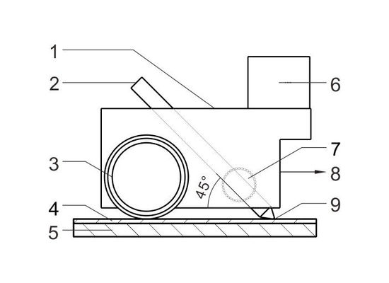 Tester di durezza del rivestimento della matita di durezza del film di metodo del graffio della matita di ASTM D3363-00